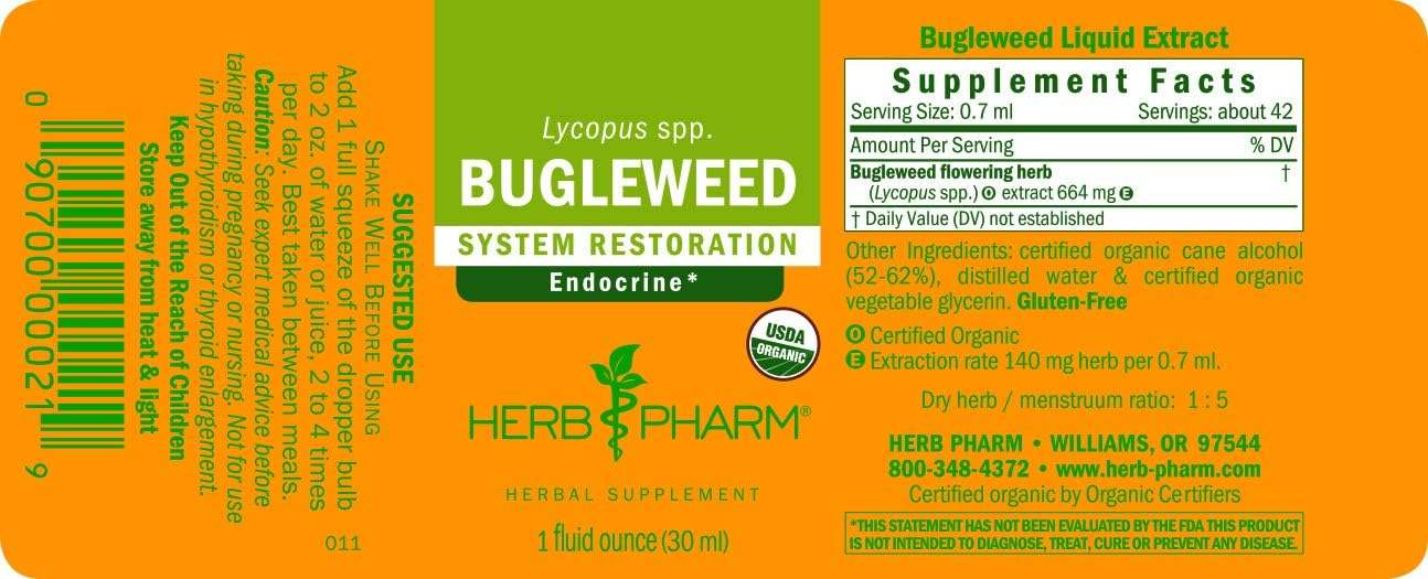 Bugleweed, 1 Fl oz - Herb Pharm