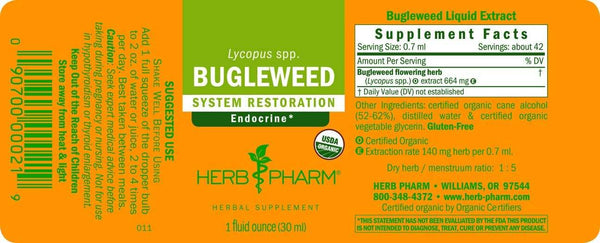 Bugleweed, 1 fl oz - Herb Pharm