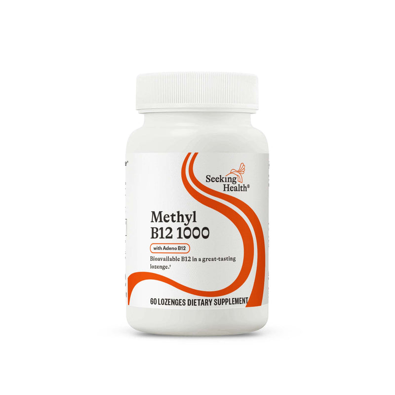 Active B12/B-12 1000 - 60 Lozenges - 1000 mcg (as Adenosylcobalamin and Methylcobalamin) - Seeking Health - welzo