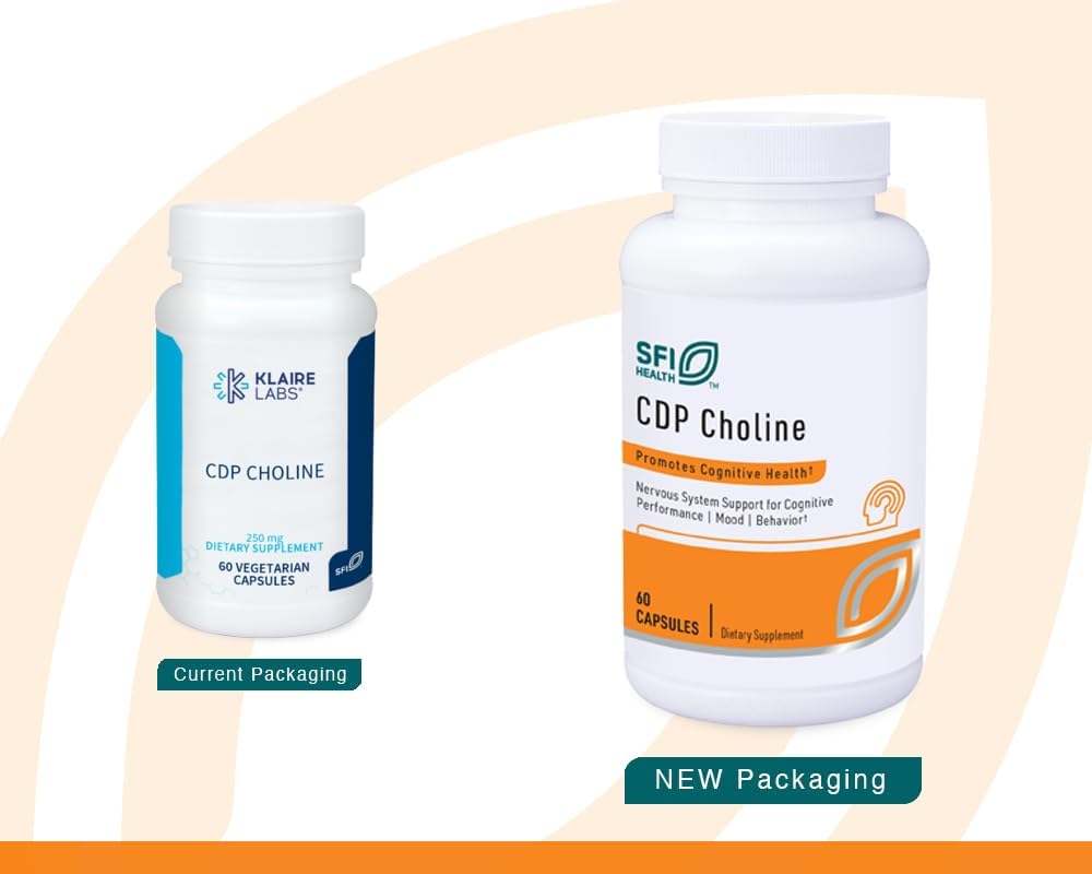 CDP Cholin 250mg, 60 kapsul, laboratorij Klaire (SFI Health)