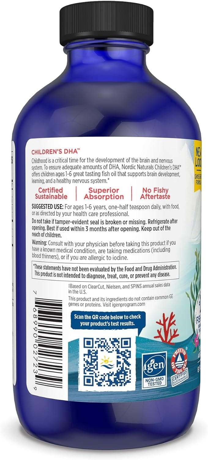 Dzieci DHA (truskawka) 237 ml - Nordic Naturals