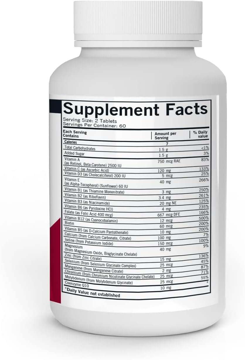 Barns multivitamin & mineral - 120 tuggtabletter/skivor - Kirkman Labs (0288-120)