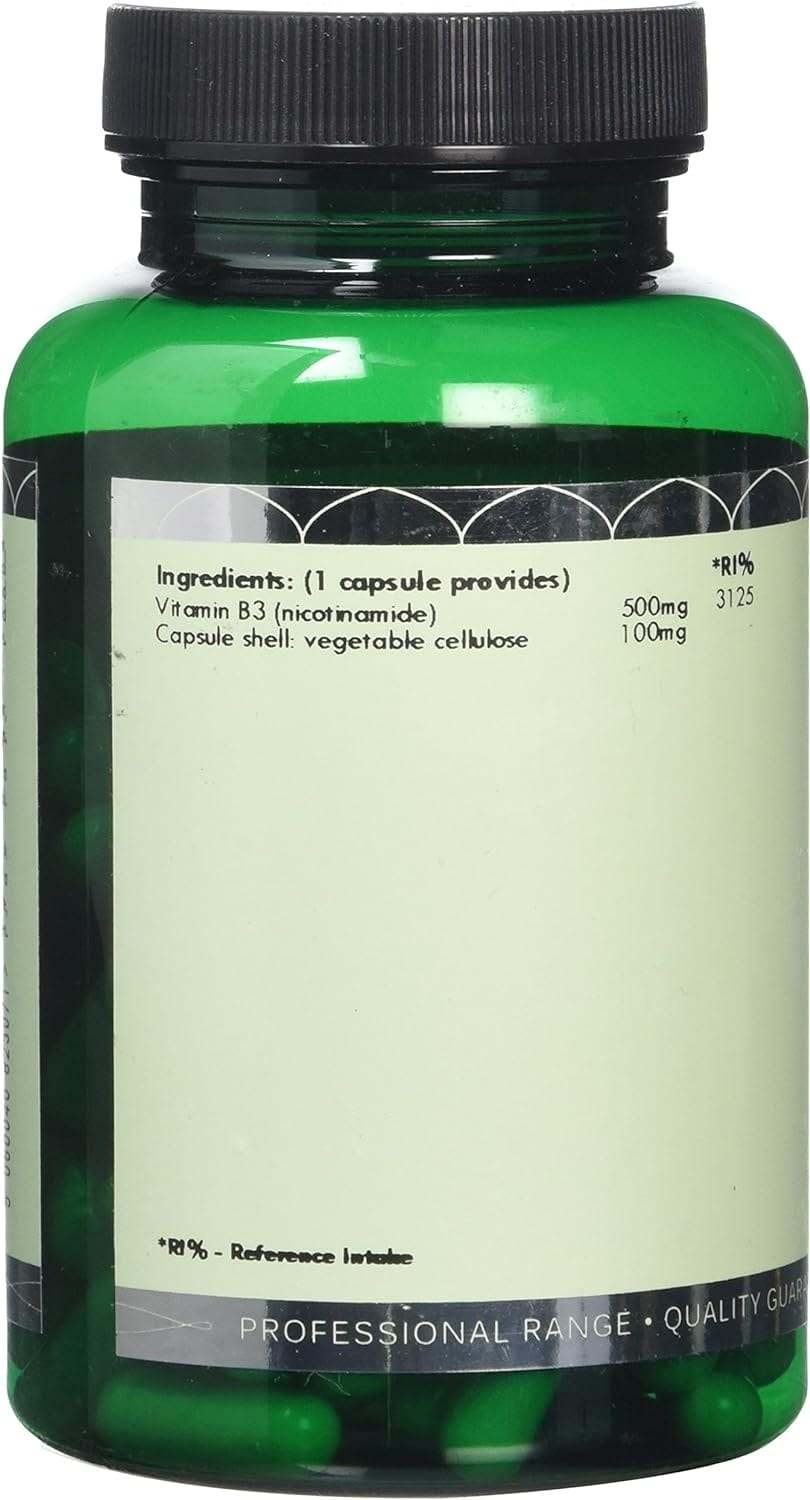 Vitamin B3 Nikotinamid 500mg 120 kapsula - G&G vitamini