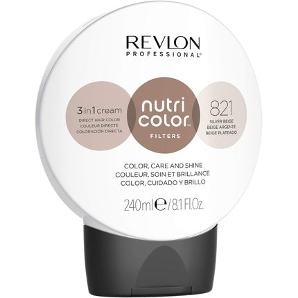 Revlon Nutri Color Filters Semi Permanent Hair Colour Conditioner 821 Silver Beige 240ml