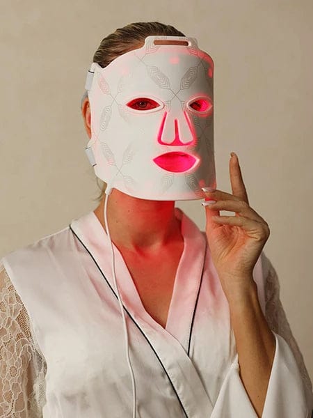 Terapia de luz roja LED LED Terapia con mascarilla antienvejecimiento, impulso de colágeno reduce las arrugas