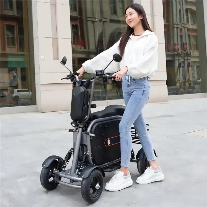 Welzo Aero Ultra-light Dual-Motor Fold Mobility Scooter-Rollstuhl 17,5 kg