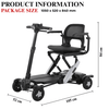 Welzo Veloce Auto automatic folding mobility scooter