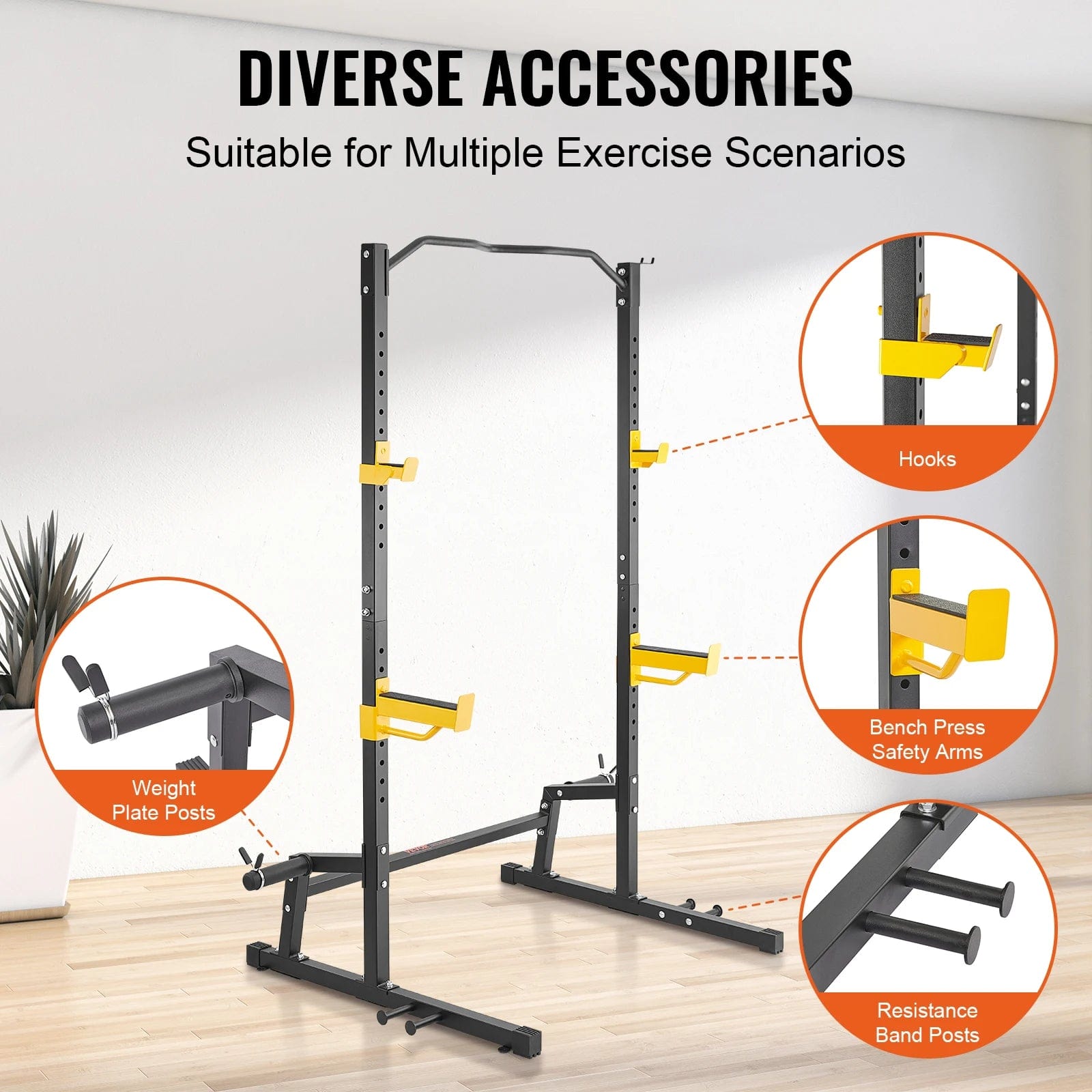 Lifefit Squat Rack con allenatore funzionale-gabbia di potenza per imp ...