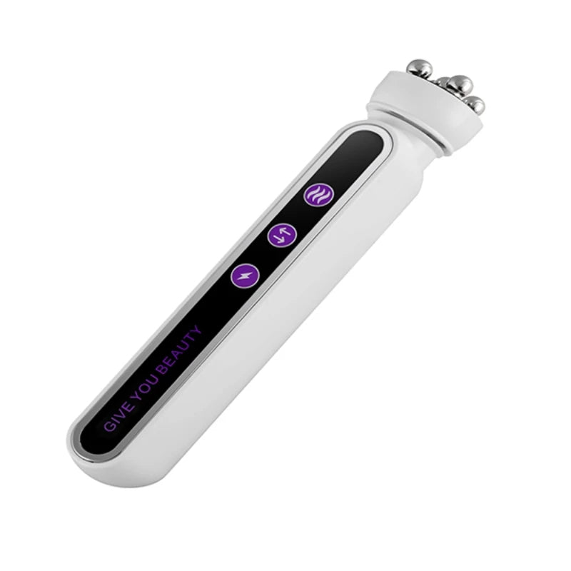 3-i-1 EMS RF-opvarmning Facial & Body Roller Massager-Skin Strimling, Anti-Frinkle, Face Lift & Rejuvenation