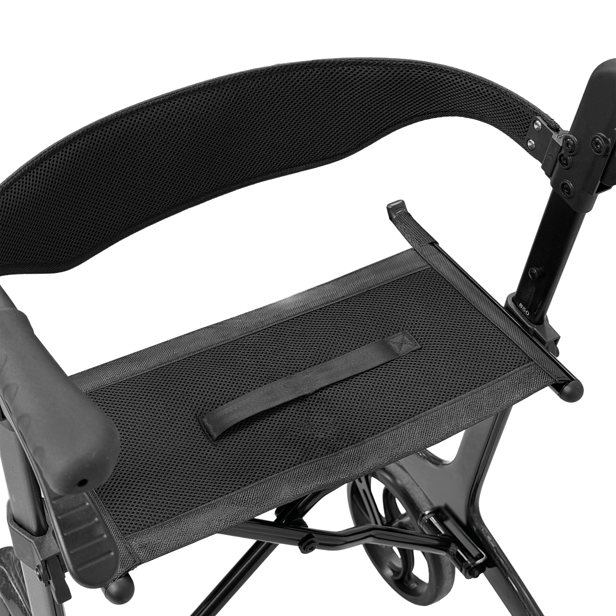 WeCan R-89 Folding Rollator Walker with Seat, Backrest and Storage Bag – image 4