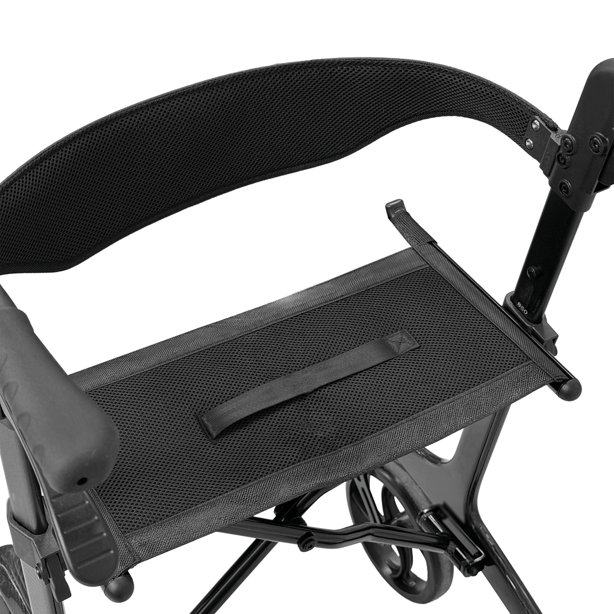 WeCan R-89 Folding Rollator Walker with Seat, Backrest and Storage Bag – image 4