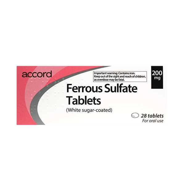 Ferrous Sulfate 200mg Tablets Pack of 28 - welzo