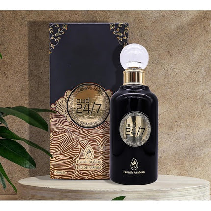 Oud 24/7 100ml Perfume Spray Eau de Arabian Parfum Lemon Fruity Chocolate Vanilla Agar Woody Musk and Amber for Women and Men