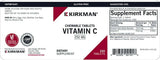 Витамин С 250 mg, 250 дъвчащи таблетки - Kirkman Laboratories