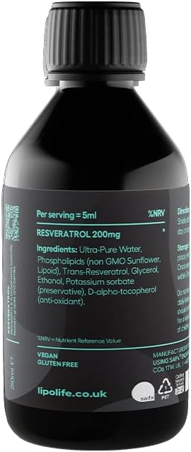 LLR1 λιποσωμική ρεσβερατρόλη 240ml - Lipolife