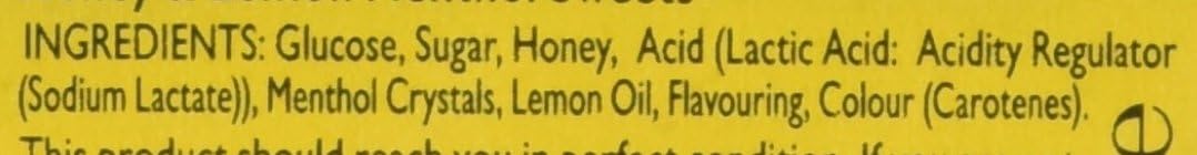 Jakemans Cough Sweets Honey & Lemon Menthol 41g
