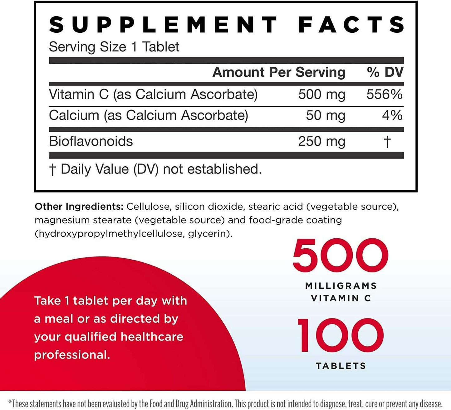 C vitamīns 750 mg, 100 tabletes - Jarrow formulas