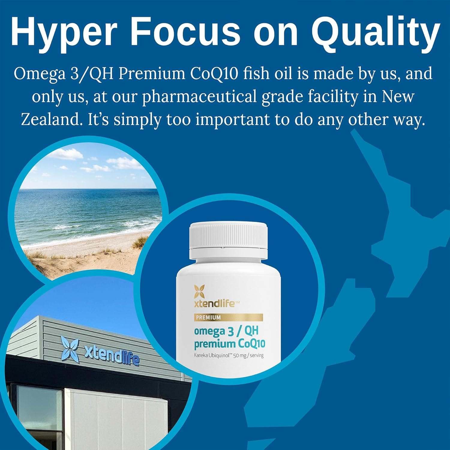 Omega 3 / QH Premium (ehemals Omega 3 Qh Ultra) 60 Gelkappen - XtendLife