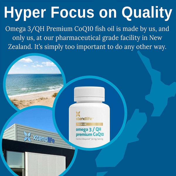 Omega 3 / qh prémium (korábban Omega 3 qh ultra) 60 gélsapkák - XtendLife