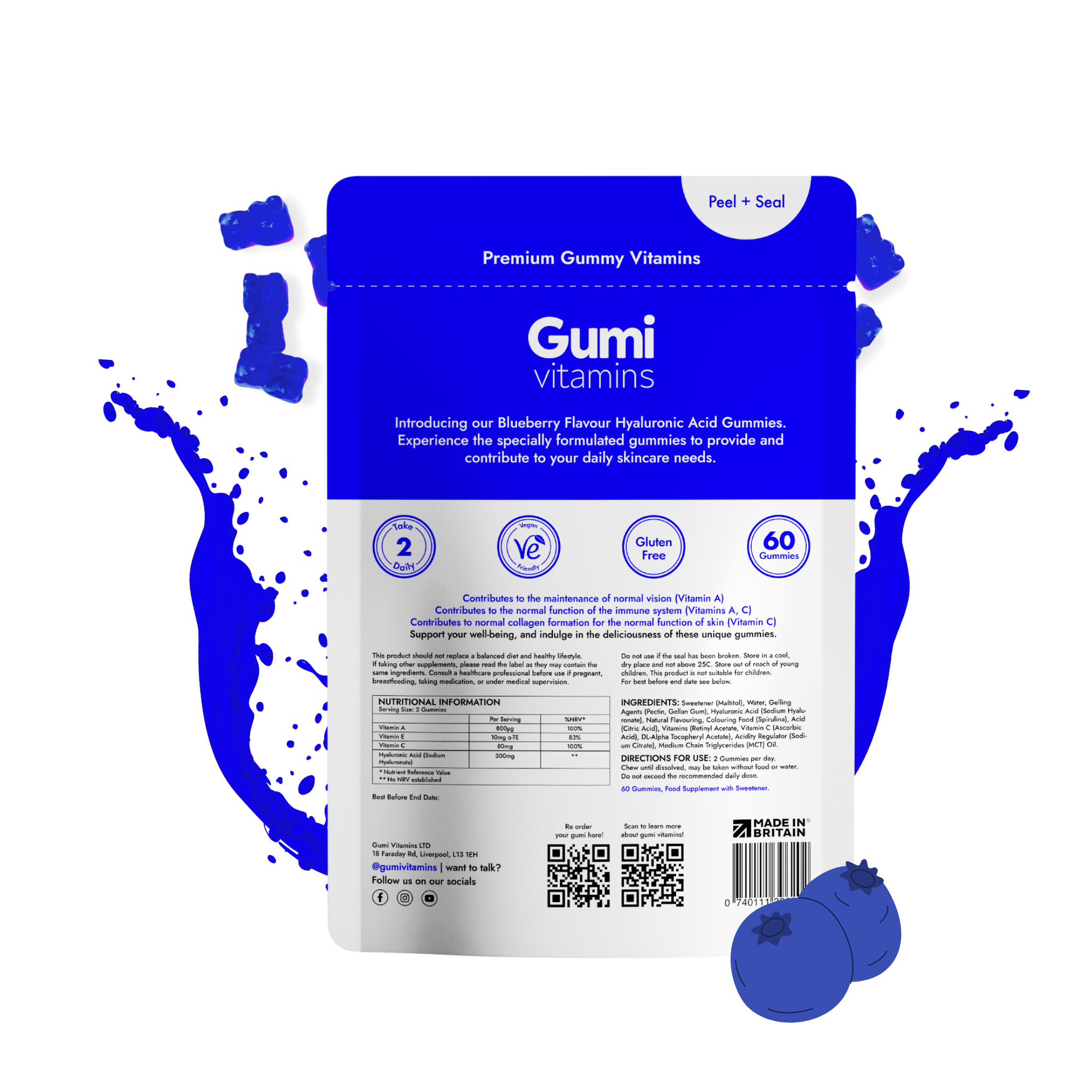 Gumi Vitamins Flourish - Hyaluronic Acid - Welzo