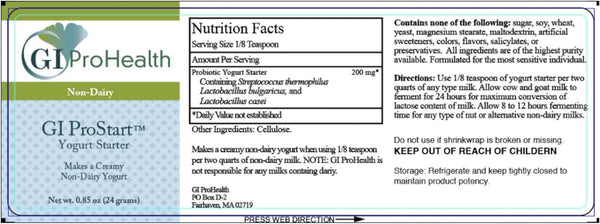 GI Prostart γιαούρτι Πολιτισμός εκκίνησης - 24G - GI Prohealth