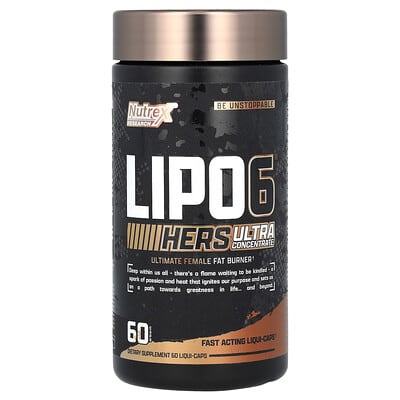 Nutrex Lipo-6 Black Hers Ultra Concentrate with Caffeine - 60 caps