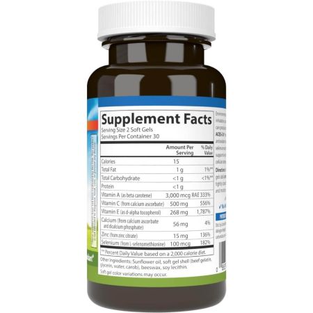 Carlson Labs Aces + Zn (vitamina A, C, E + Selenium & Zinc) 60 Softgels