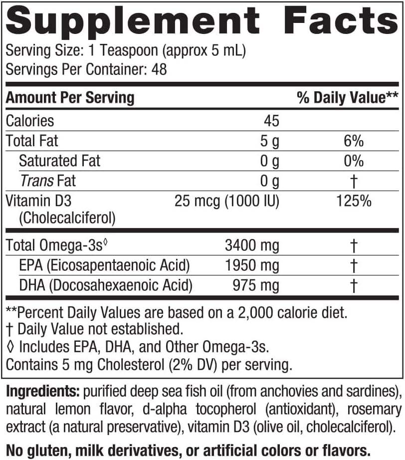 Ultieme Omega Xtra (citroen) 237 ml - Noordse naturals