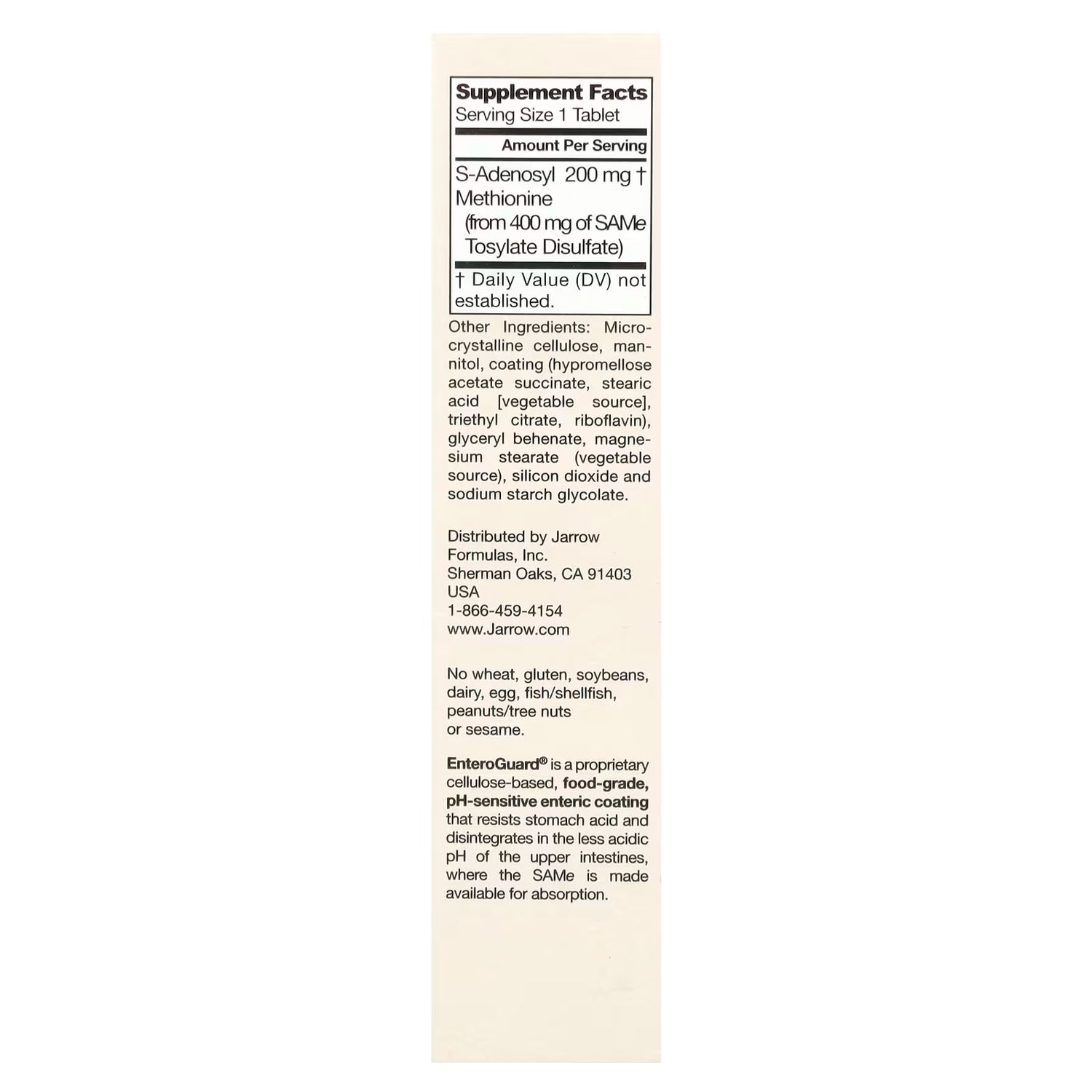 Jarrow Formulas SAMe 200