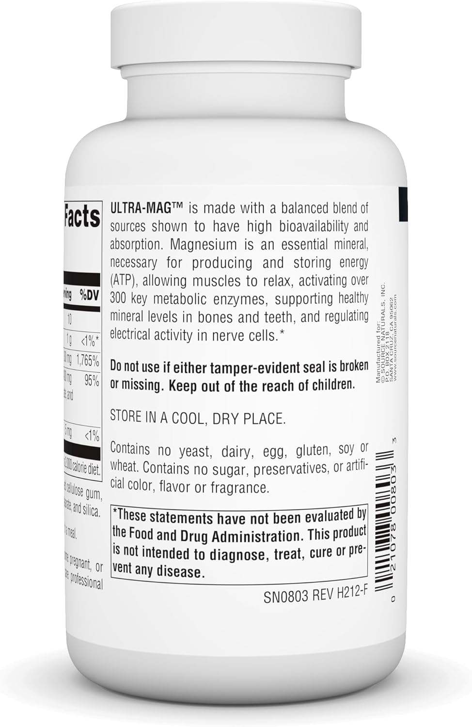 Ultra-MAG- 120 tabletter- Kilde Naturals