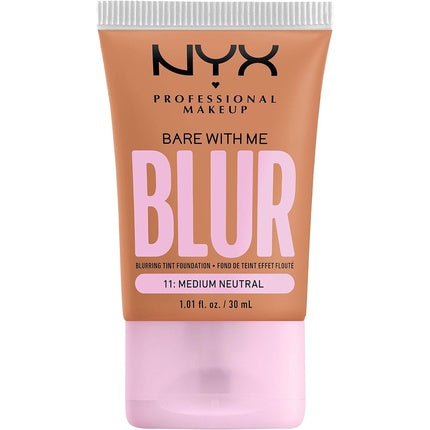 NYX Professional Makeup Blurring Tint Foundation Medium Coverage Matte Finish With Niacinamide Matcha and Glycerin 30ml Shade Med Neutral 11 Medium Neutral