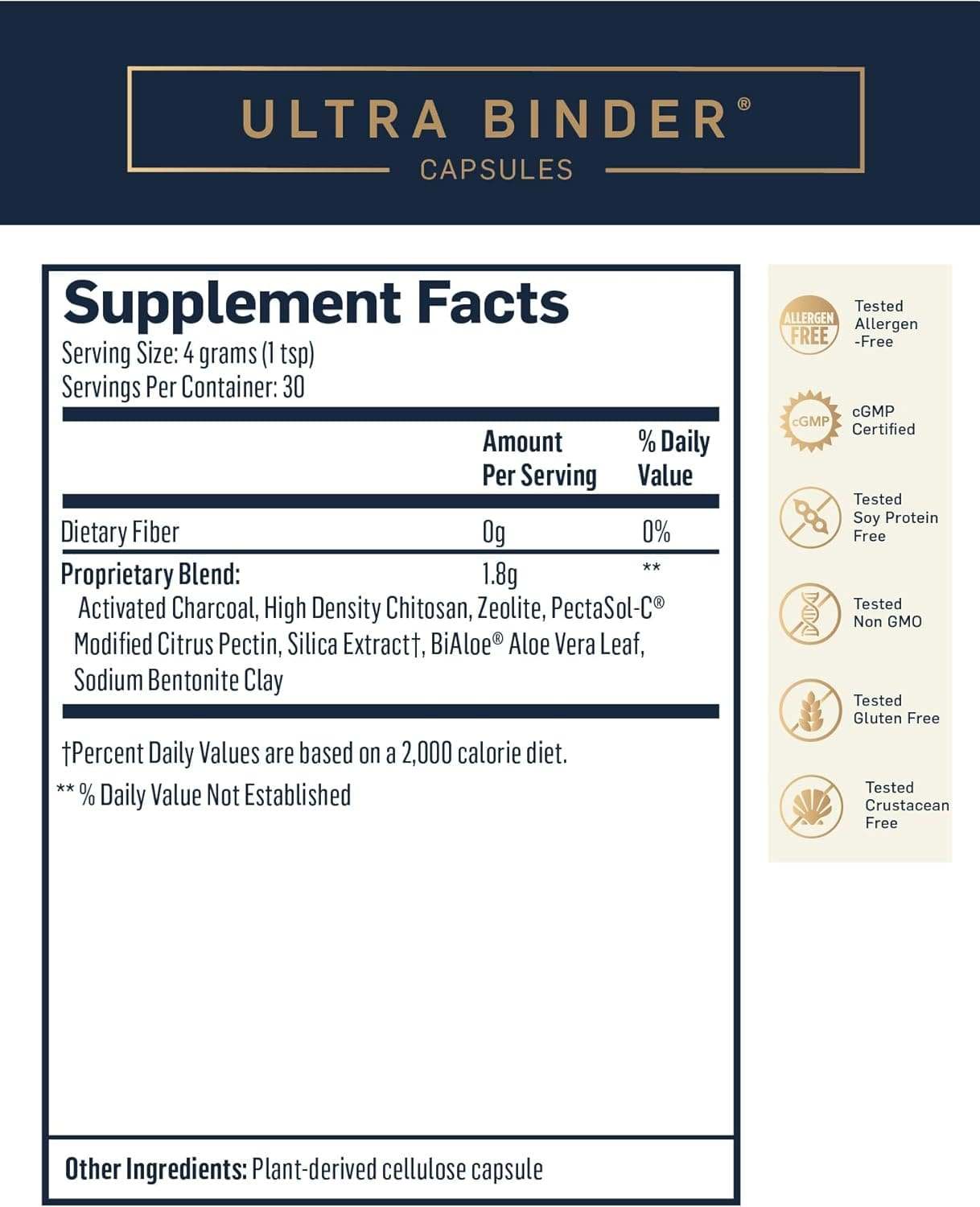 Ultra Binder (120 kapsler) - Quicksilver Scientific