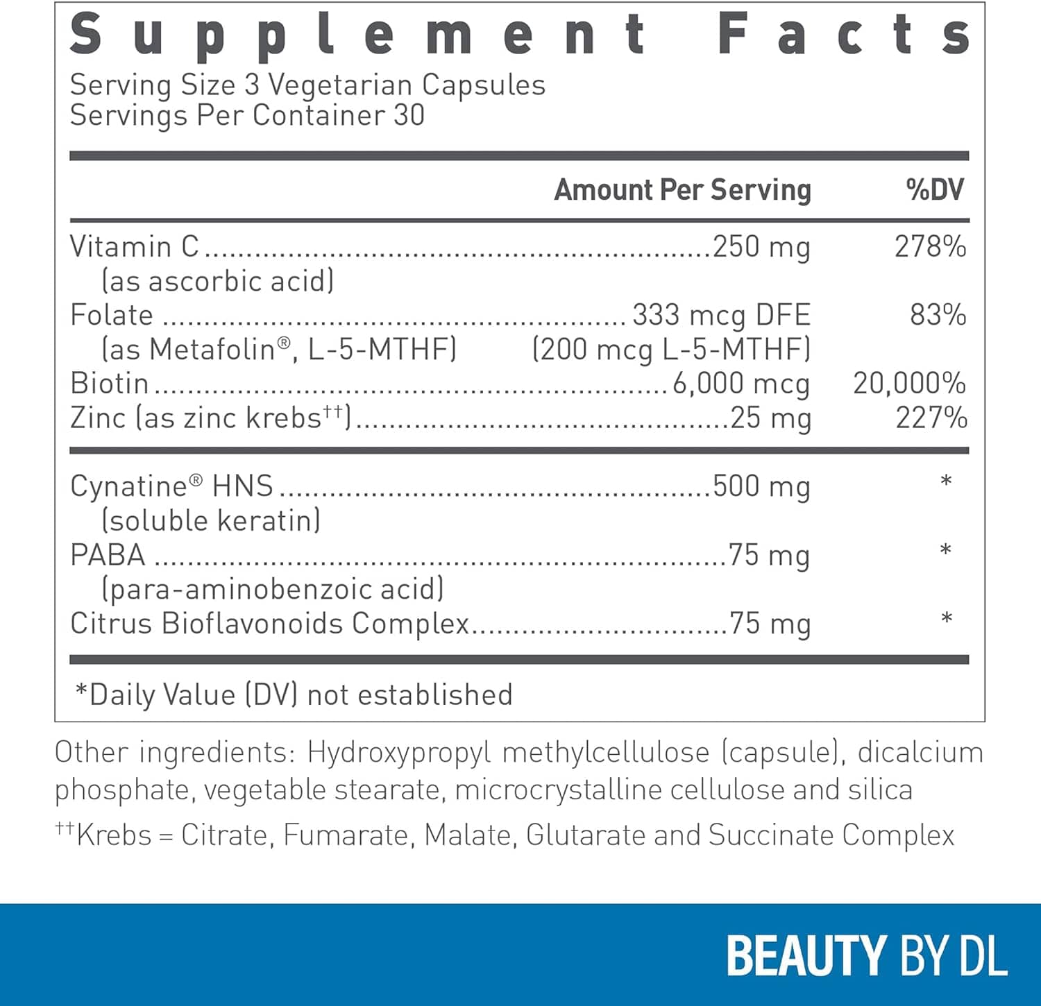 Ultra HNS (δέρμα νυχιών) - 90 καπάκια λαχανικών - Douglas Laboratories