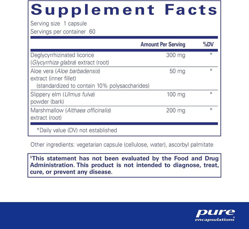 DGL Plus (60 capsules) - Pure Encapsulations