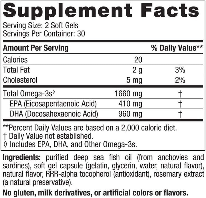 DHA Xtra (truskawka) 1660 mg, 60 softgels - Nordic Naturals