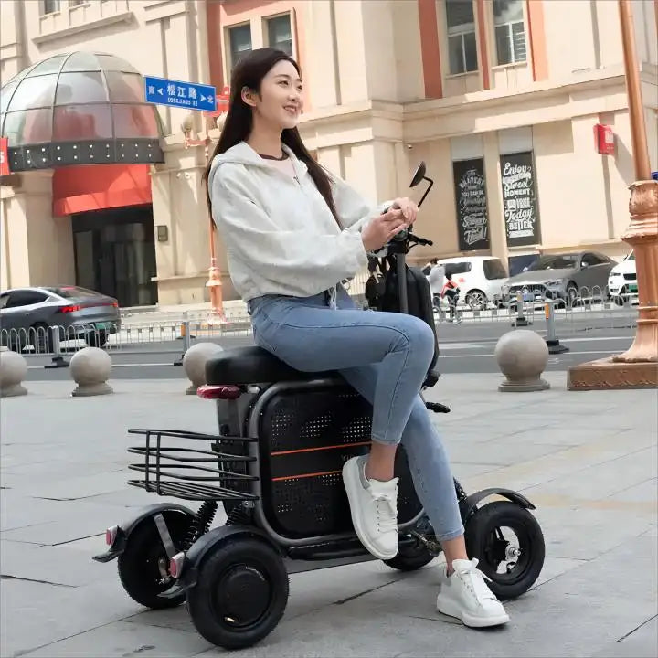 Welzo Aero Ultra-light Dual-Motor Fold Mobility Scooter-Rollstuhl 17,5 kg