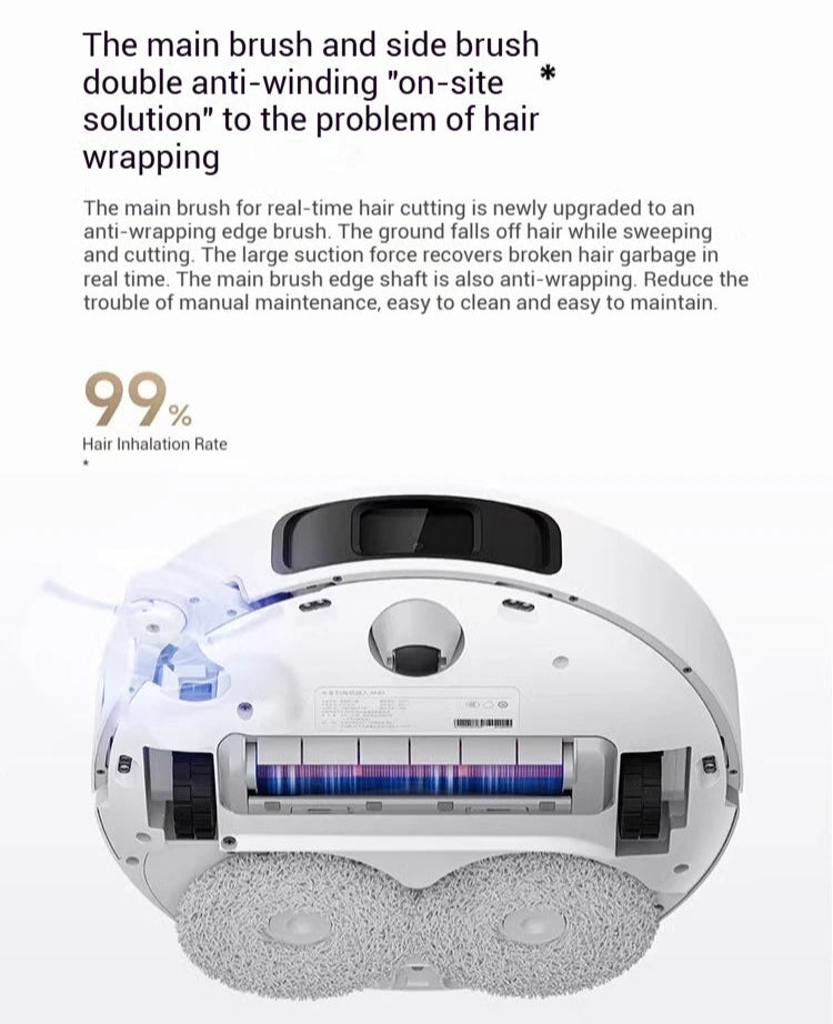 Robot autopulente nexa pro e MOP, doppi mop rotanti, asciugatura a caldo, sterilizzazione UV, mappatura LDS