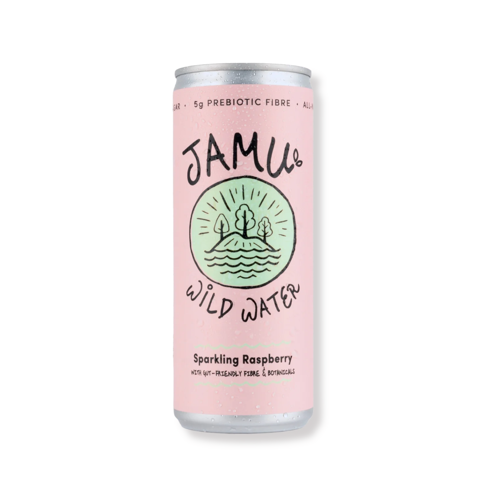Jamu Wildwasser natürlicher funkelnder Himbeer + gutfreundliche Faser 250 ml