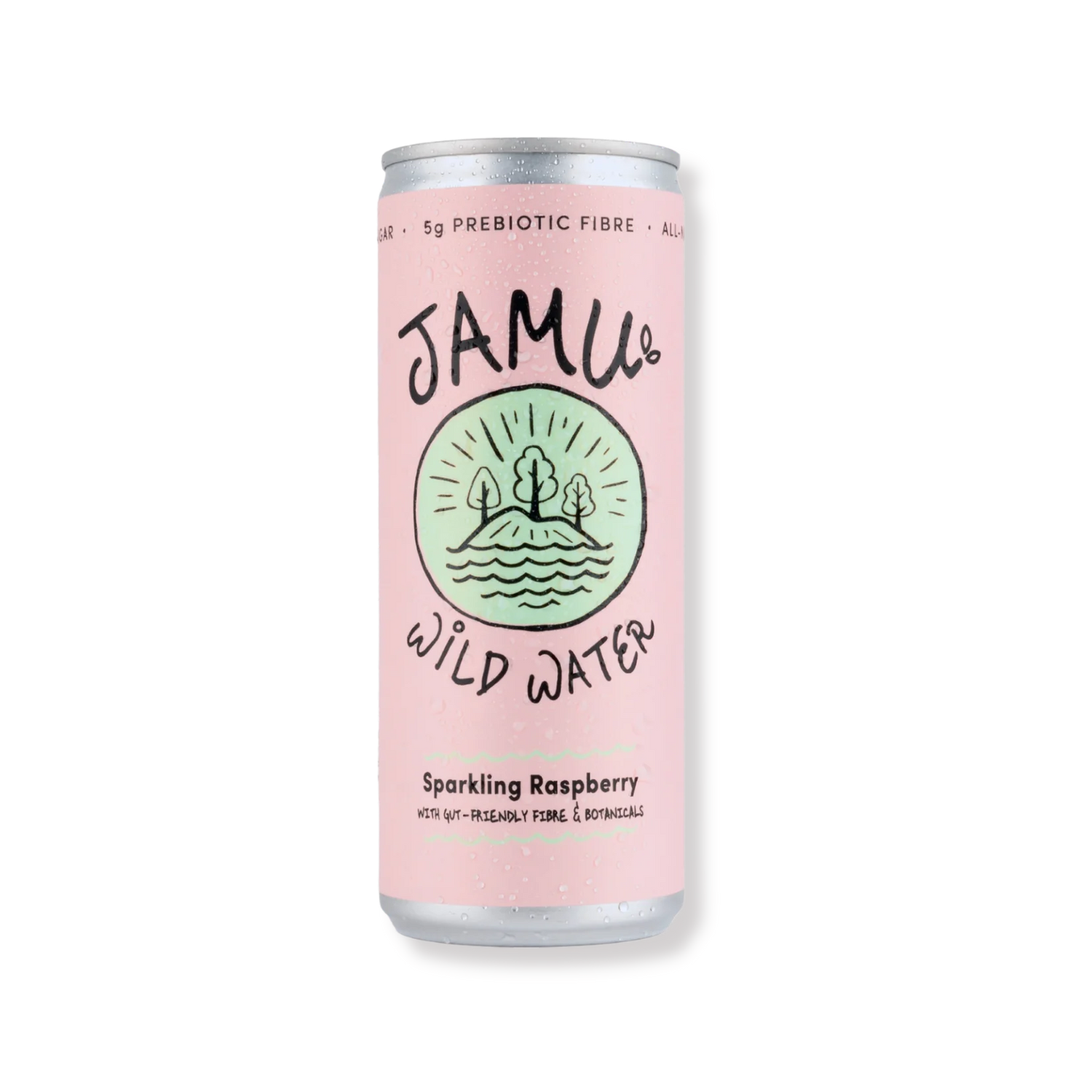 Jamu Wildwasser natürlicher funkelnder Himbeer + gutfreundliche Faser 250 ml