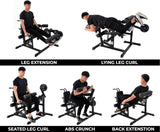 Machine d'extension des jambes et machine à boucler