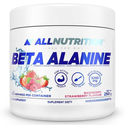 Allnutrition Beta Alanine, Raspberry Strawberry - 250 grams