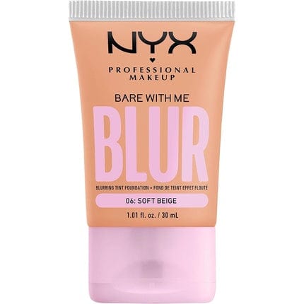 NYX Professional Makeup Blurring Tint Foundation Medium Coverage Matte Finish with Niacinamide Matcha and Glycerin 30ml Shade Soft Beige 06