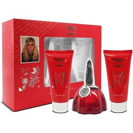 Kesha Whatever It Takes 3 Piece Gift Set: Eau De Parfum, Body Lotion, and Shower Gel 100ml