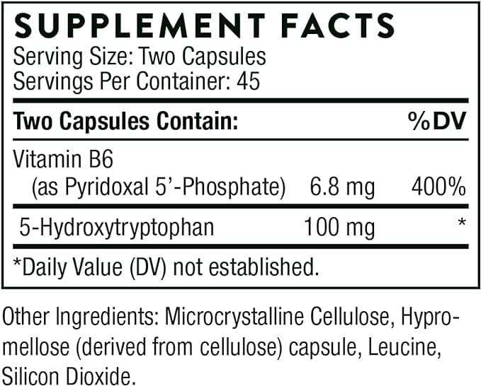 5-HTP (5-Hydroxytryptophan) - 90 Capsules - Thorne - welzo