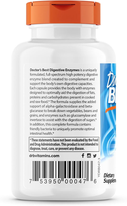 Digestive Enzymes, 90 Capsules - Doctor's Best