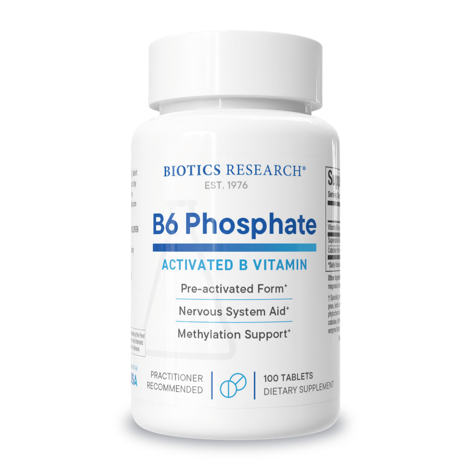 Biotics Research B6 Phosphat 20 mg – 100 Tabletten – Bild 3