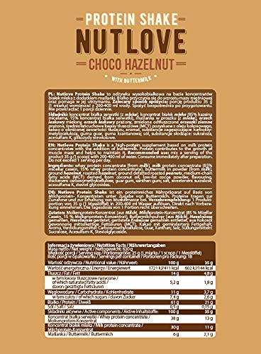 Allnutrition Nutlove Protein Shake, Choco Hazelnut - 630 grams