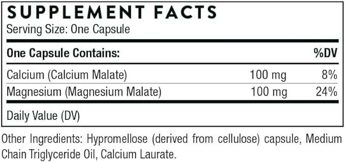 Malate vápníku -magnesium - 240 tobolek - Thorne Research