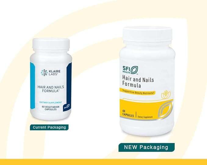 Hair and Nails Formula, 60 Capsules - Klaire Labs  (SFI Health)