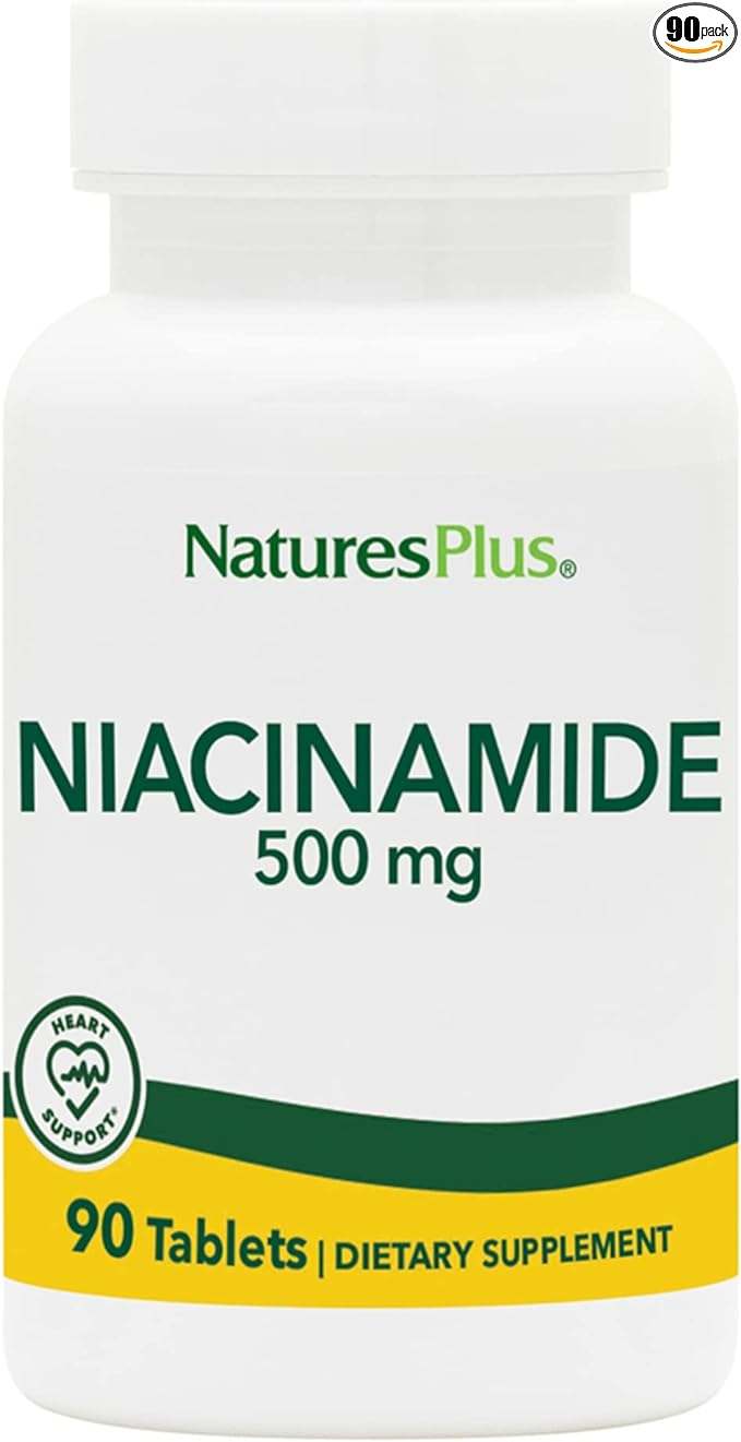 Niacynamid 500 mg 90 tabletek - Nature's Plus